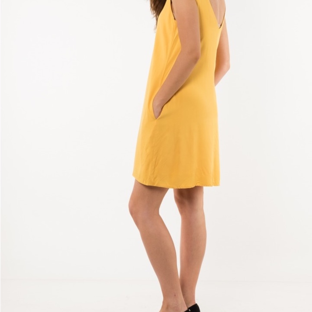 Sunshine yellow Sleeveless shift/swing Dress